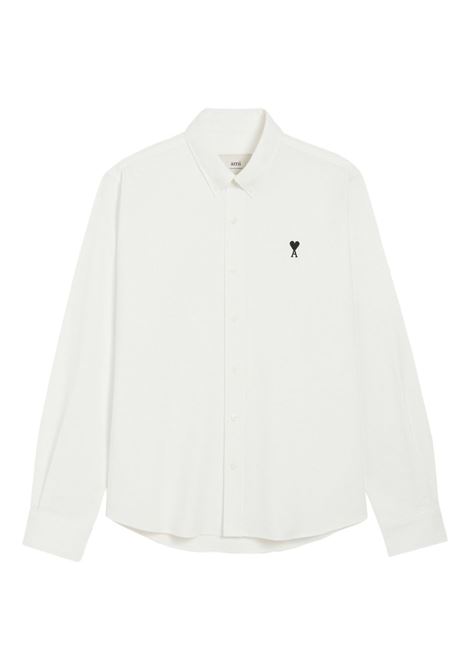Camicia ami de coeur in bianco Ami paris - uomo AMI PARIS | HSH763CO0031168
